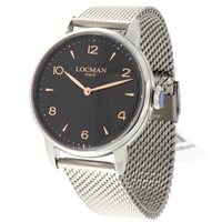 Montre Locman Homme 1960 Solo Tempo in Acier 0251A01R-00BKRG2B0 - 0251A01R-00BKRG2B0
